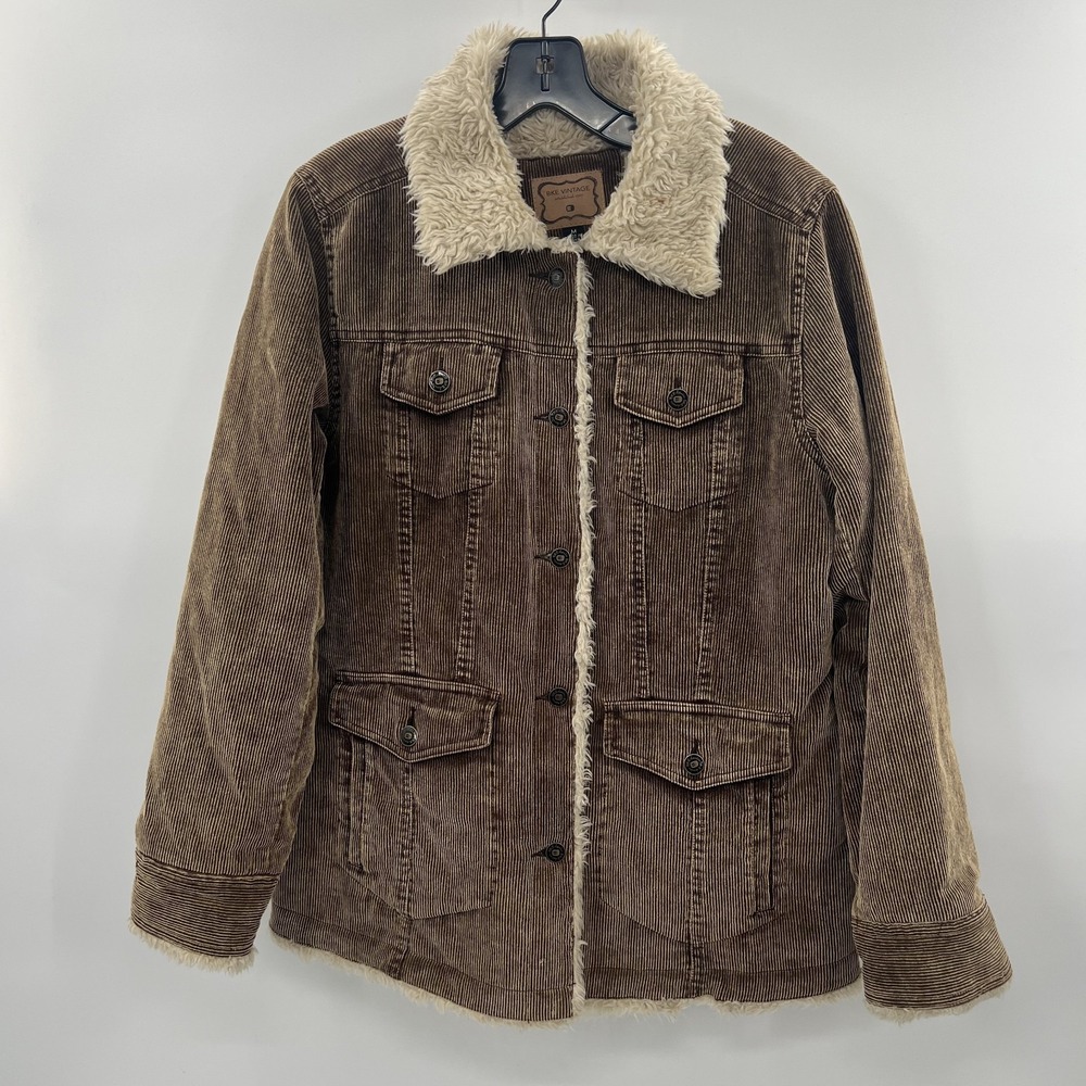 BKE Buckle Corduroy Jacket Mens M Sherpa Lined Trucker Western Rodeo Cowboy LS - Picture 2 of 10